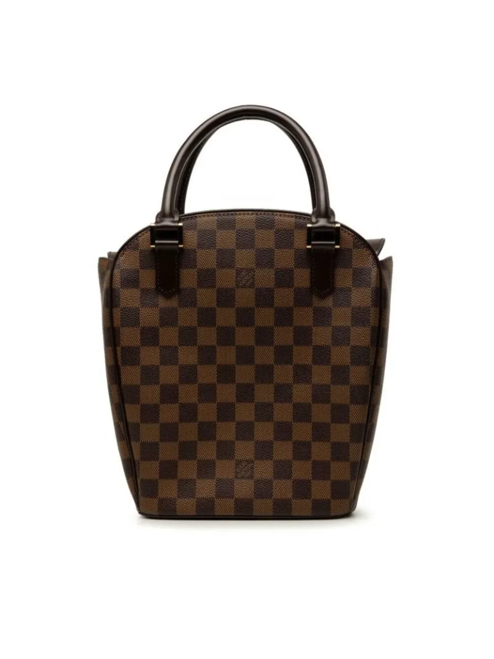 Louis Vuitton Damier Sariasso Handbag Brown Leather